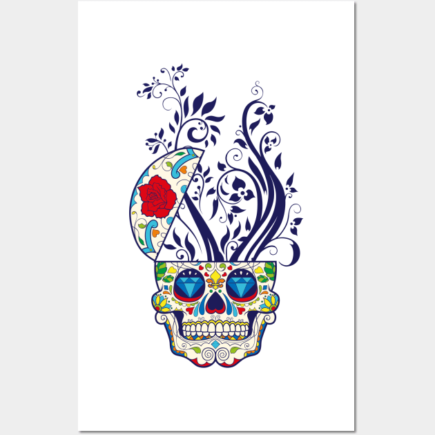 CALAVERA - DAY OF THE DEAD - MEXICAN SKULL Wall Art by CliffordHayes